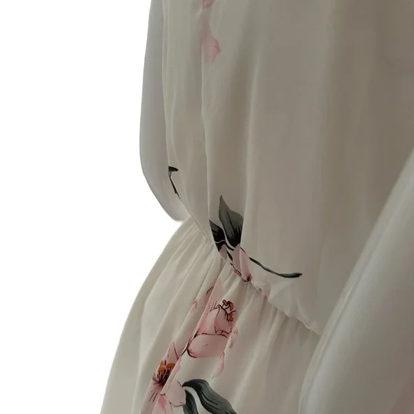 Lush Dress Floral White midi - Picture 4 of 7